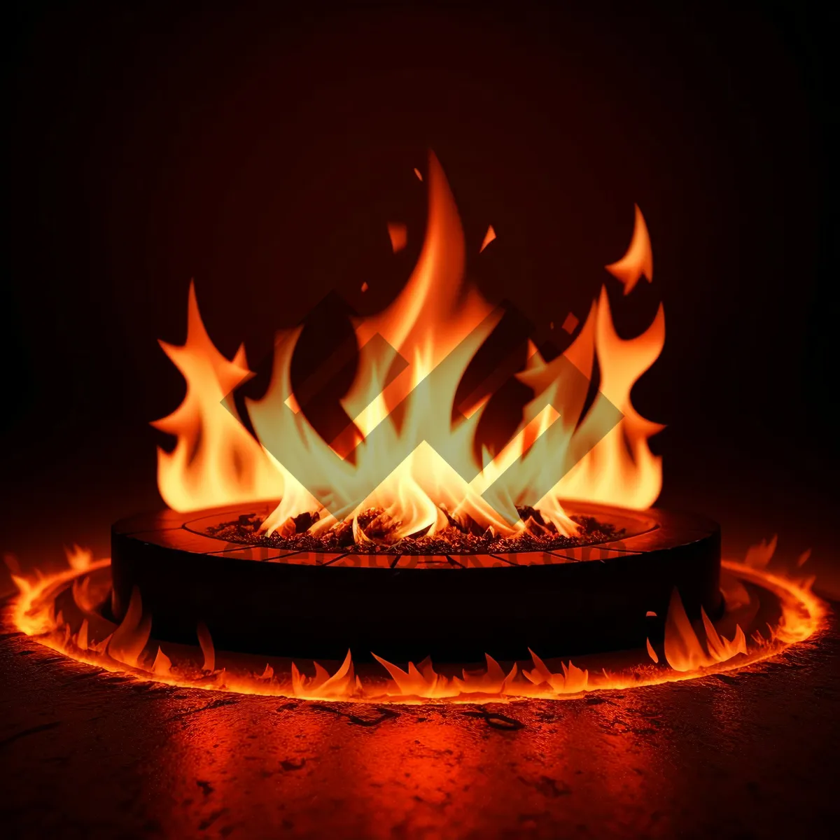 Picture of Blazing Warmth: Fiery Art of Flames