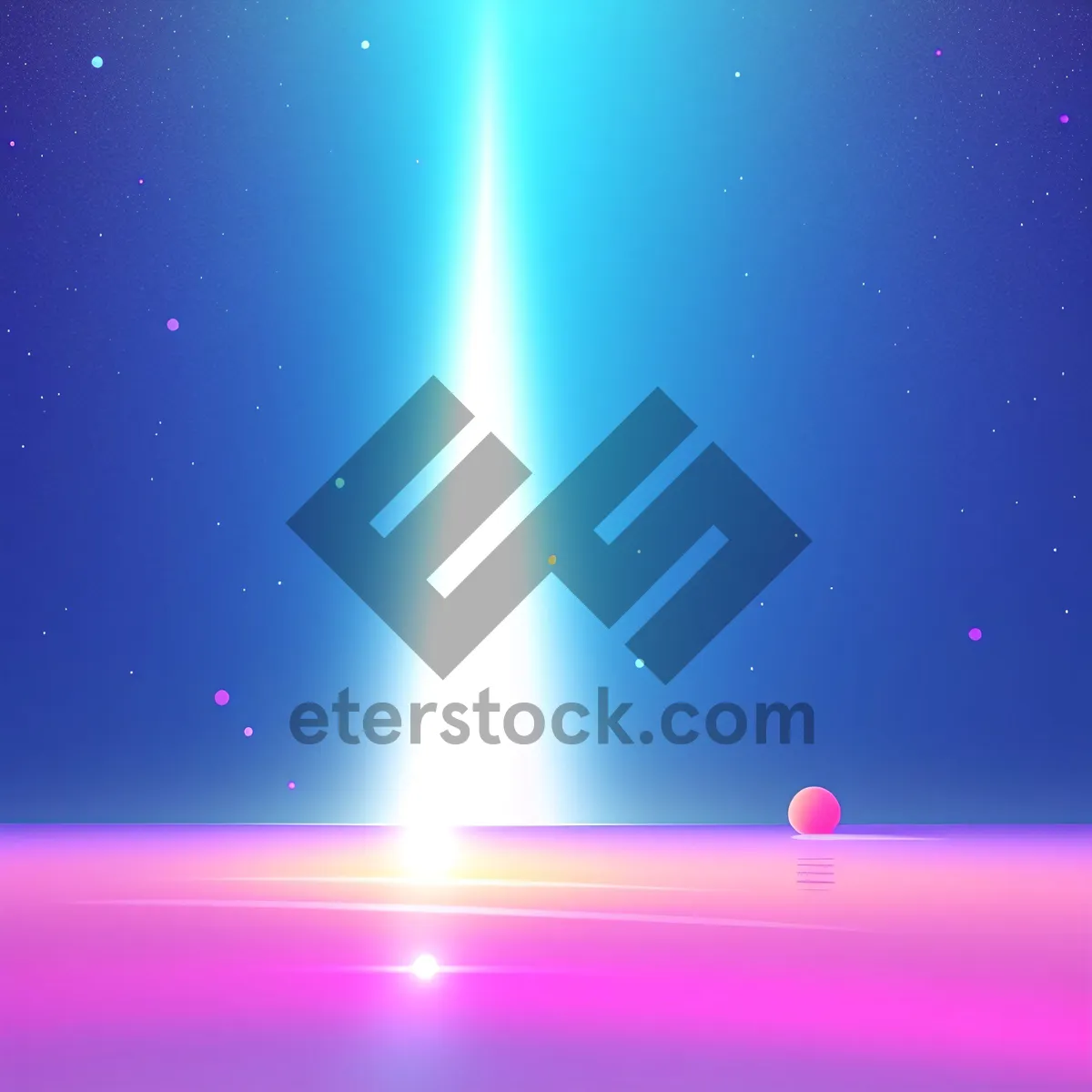 Picture of Starry Laser Light: Sparkling Night Sky Wallpaper