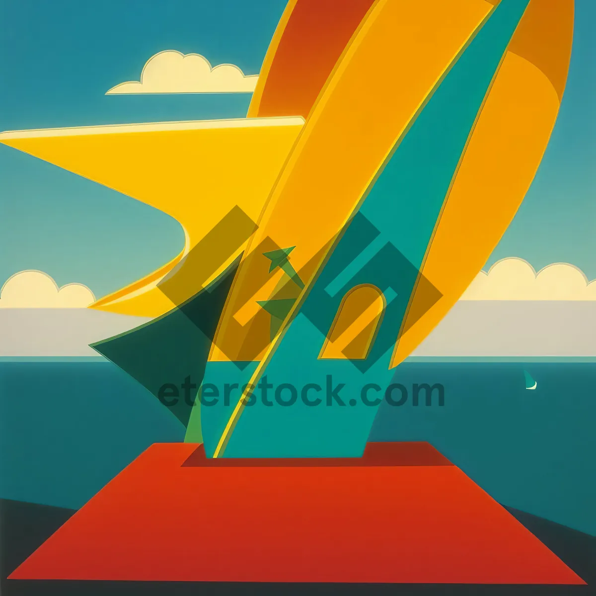 Picture of Symbolic Design Icon - Flag Sign