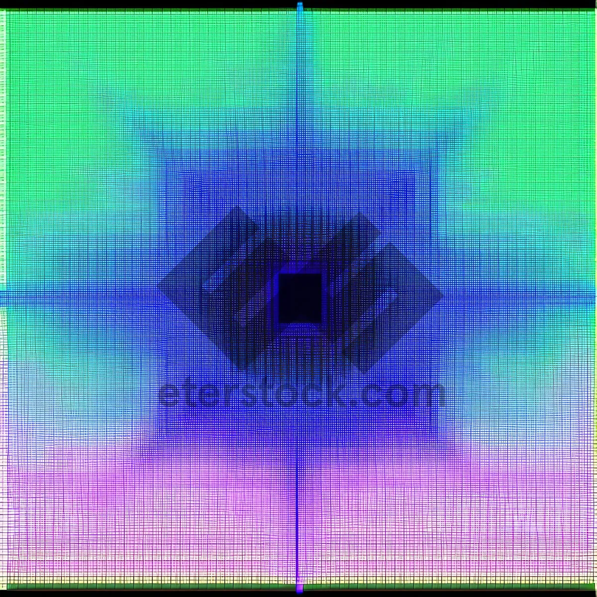 Picture of Pixel Mosaic Design: Modern Art Graphic in Square Grid