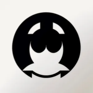 Black Pirate Cartoon Symbol