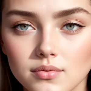 Fresh-faced beauty with captivating eyes and flawless complexion.