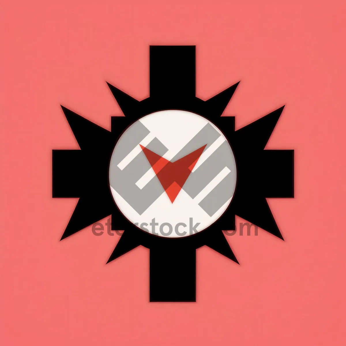 Picture of Heraldic Symbol Design: Intricate Graphic Art Icon