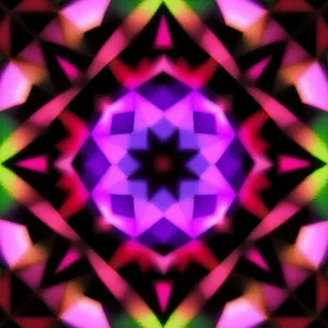 Colorful Geometric Gem: Abstract Kaleidoscope Design