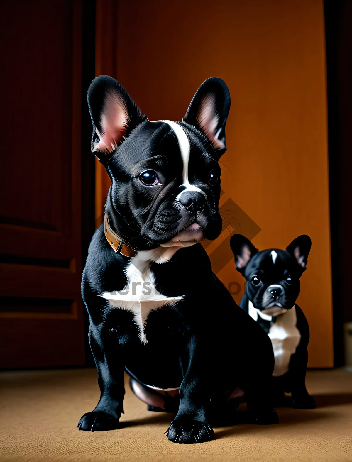 Picture of Adorable Bulldog Terrier - Purebred Canine with Wrinkles