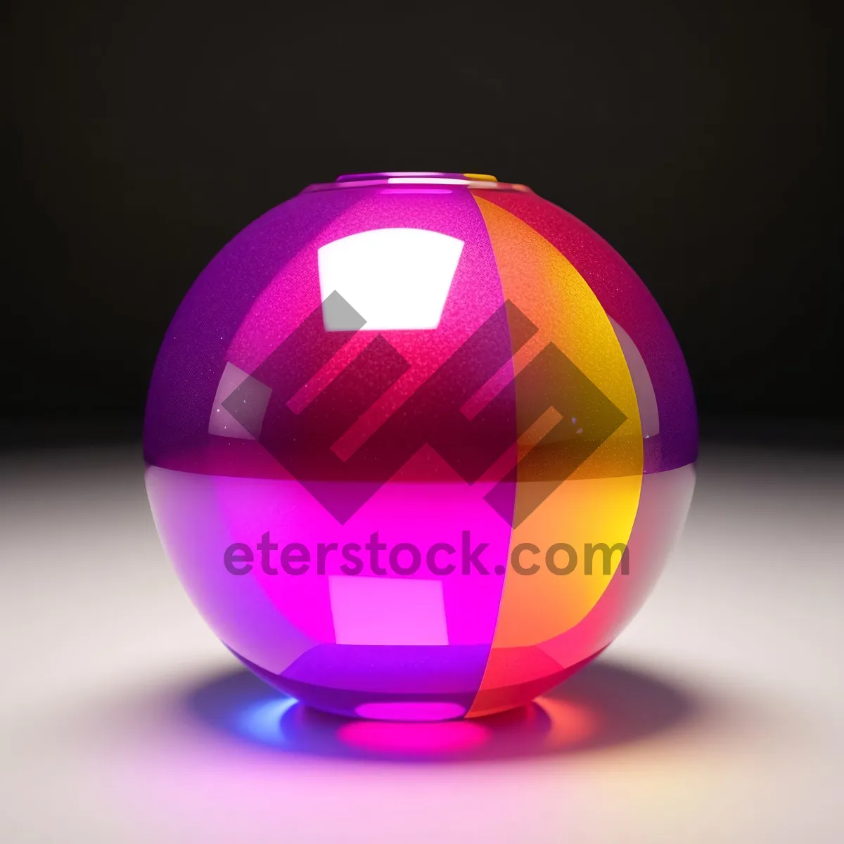 Picture of Glossy World Glass Sphere