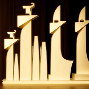 Silhouette boutique icon sign symbol in 3D