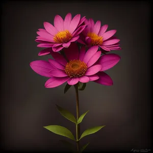 Pink Petal Blooming in Floral Garden