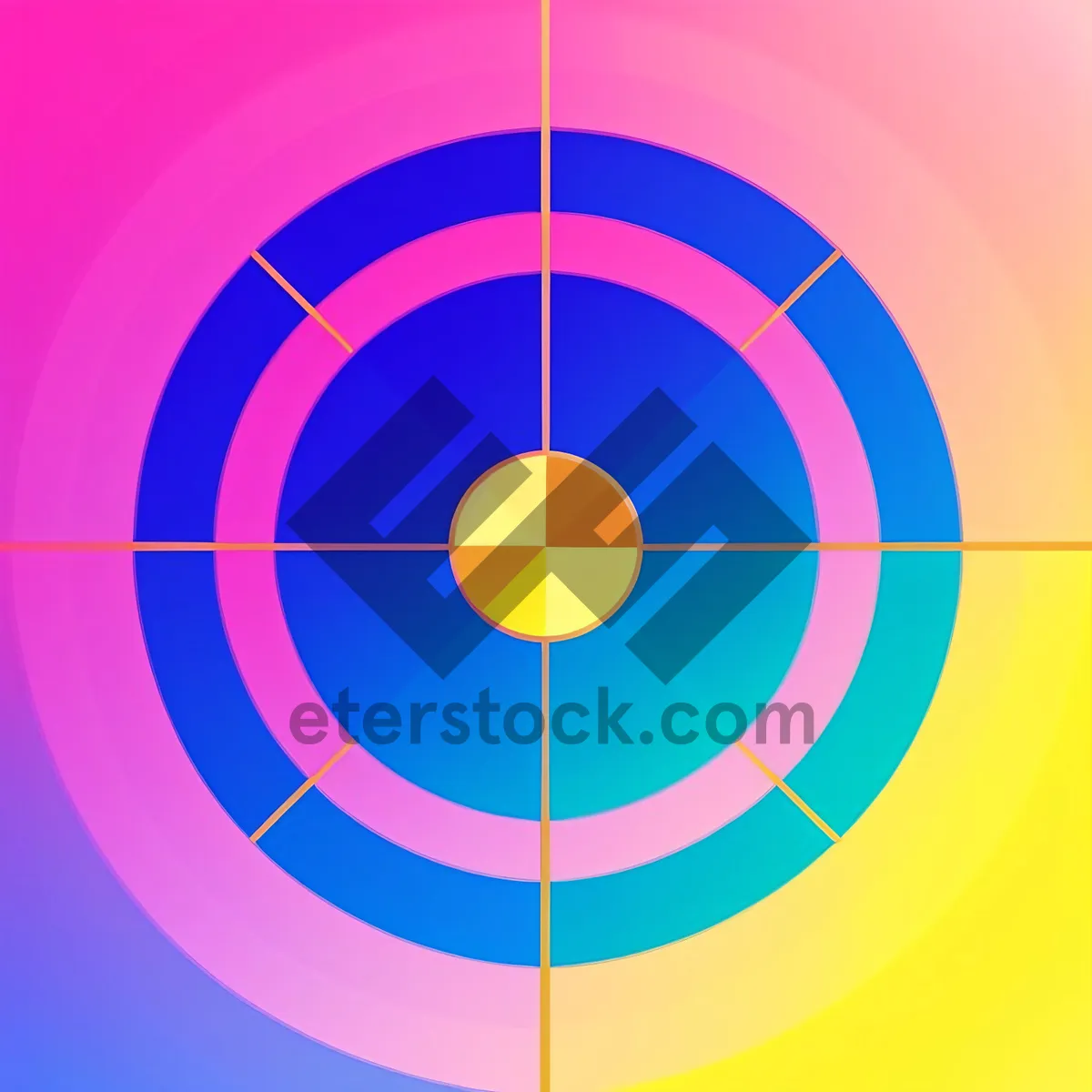 Picture of Colorful Circle Design: Vibrant Graphic Pattern for Wallpaper