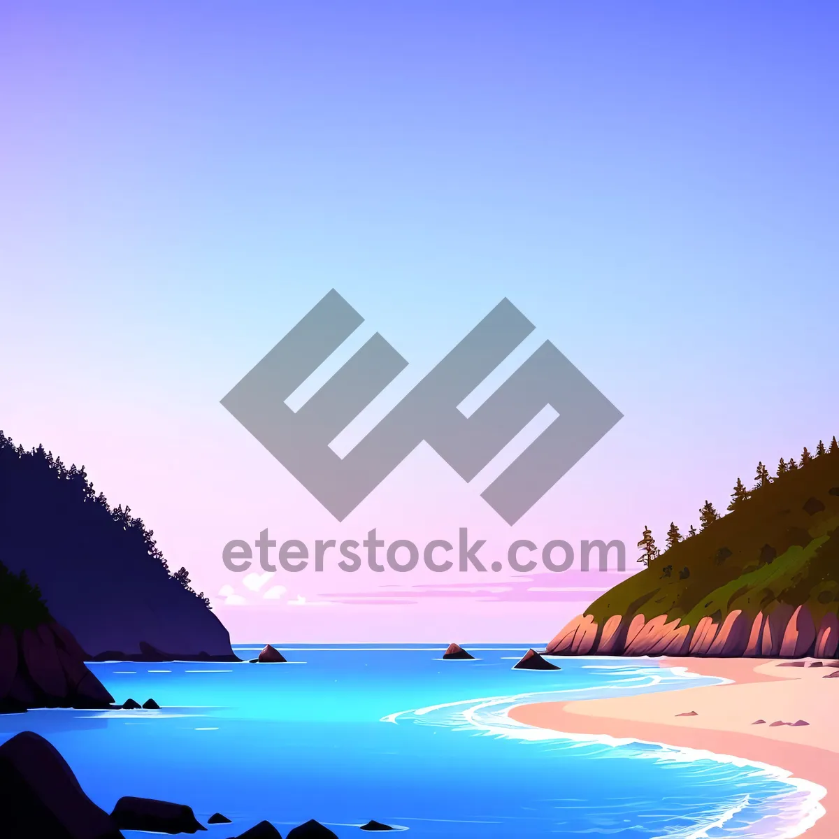 Picture of Turquoise Beach Paradise - Tropical Coastal Escape