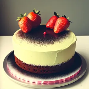 Delicious Strawberry Chocolate Cake with Fresh Berries