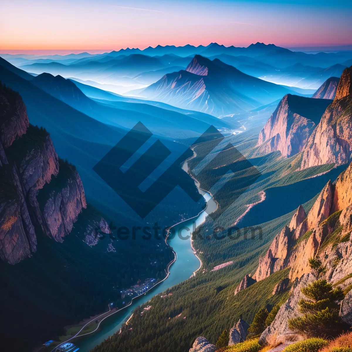 Picture of Sunset Over Grand Canyon's Majestic Valley