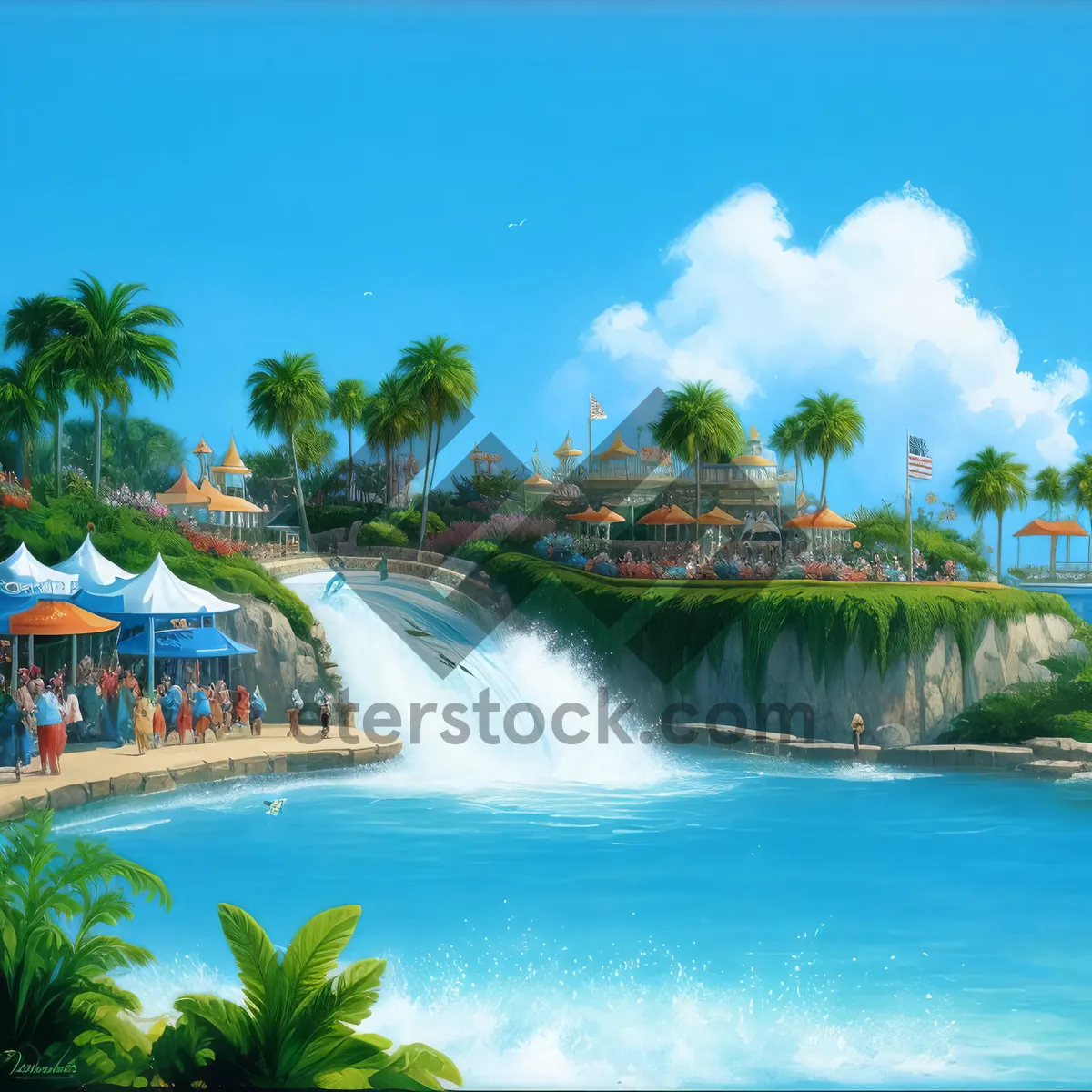 Picture of Tropical Paradise: Sun, Sand, and Sea