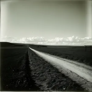 Vast Horizons: Road and Sky Landscape