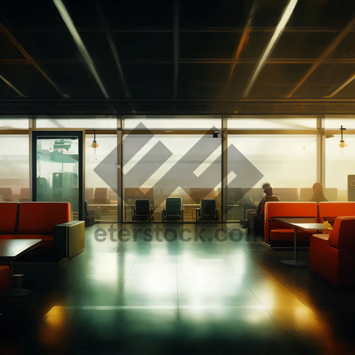 Picture of Modern Interior Design with Stylish Furniture in a Luxurious Living Room