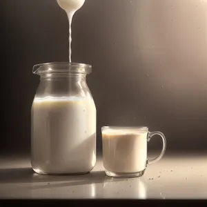 Morning Coffee in a Glass Mug