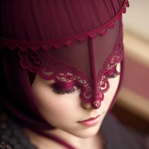 Seductive Venetian Lady with Alluring Mask