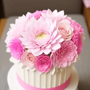 Romantic Floral Cupcake for Wedding Celebration