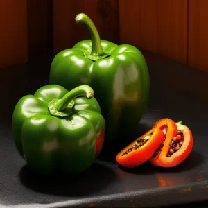 Fresh Bell Pepper Salad with Colorful Ingredients