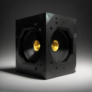 Modern Black Stereo Speaker - Ultimate Sound Experience