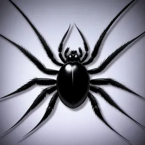 Black Widow Spider - Deadly Arachnid in Nature