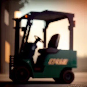 Transportation Equipment: Forklift Truck for Industrial Conveyance.