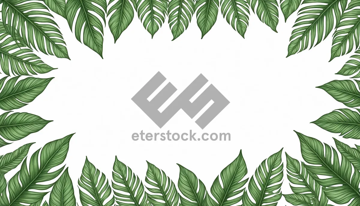 Picture of Summer Floral Tree Branch Decoration with Evergreen Leaves