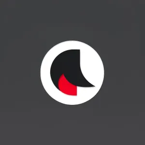 Shiny Annual Button Icon - 3D Black Circle Design