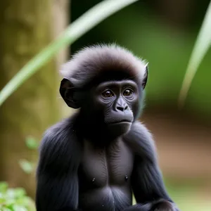 Adorable Baby Primates Exploring Vibrant Jungle