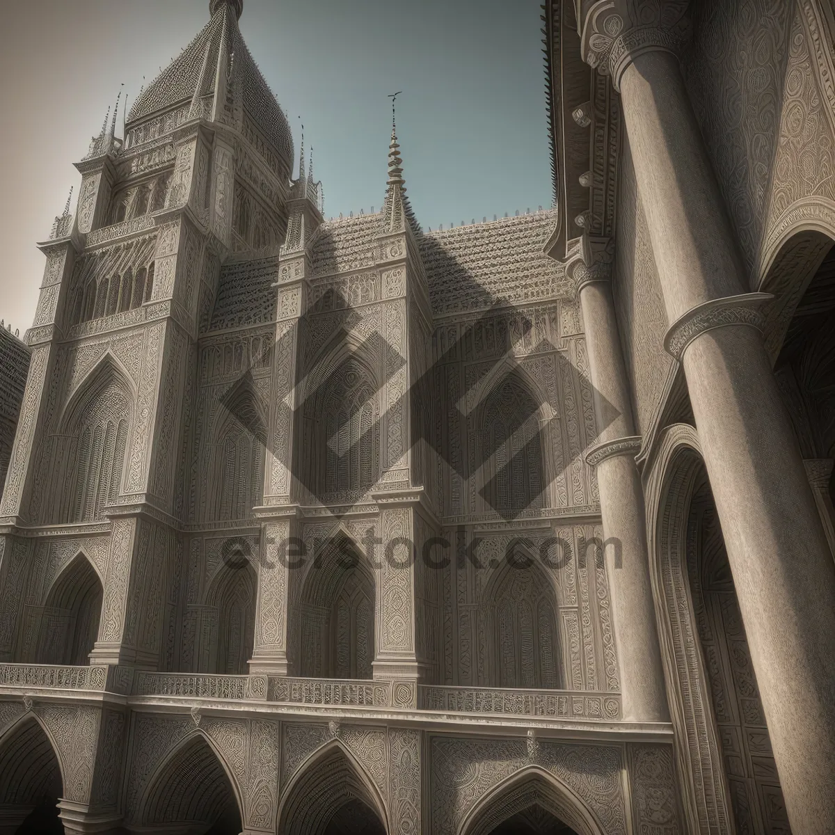 Picture of Medieval Church Tower in Historic English City