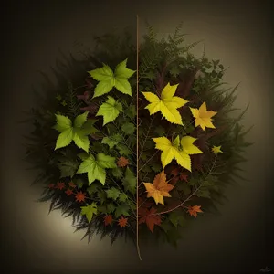 Vibrant Maple Leaf in Summer: Seasonal Plant Art