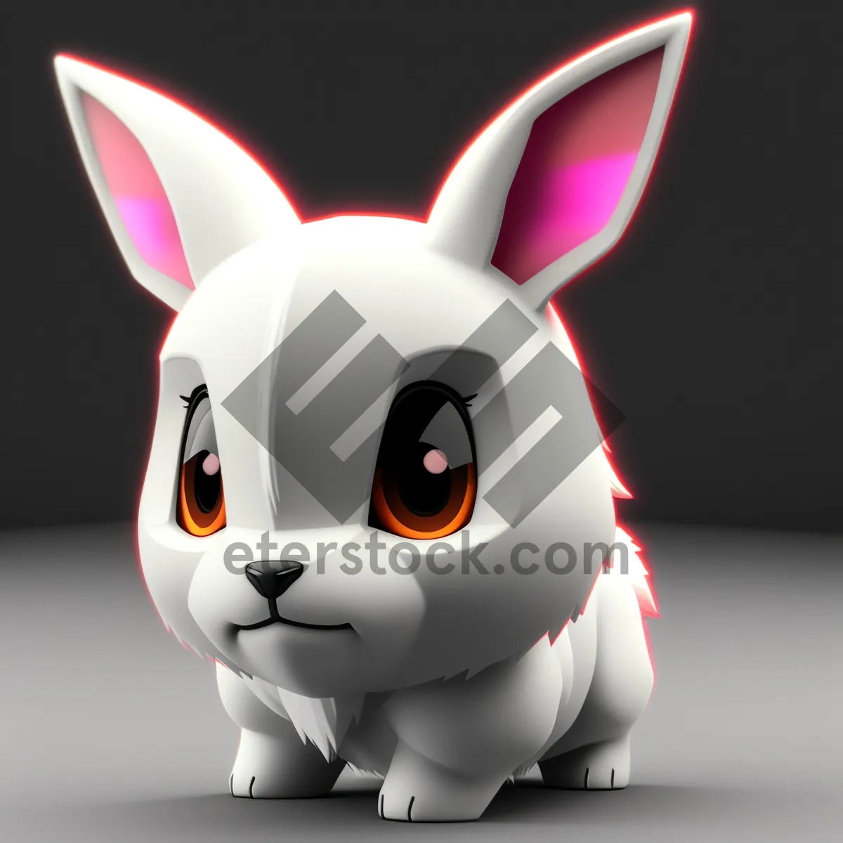 Picture of Cute 3D Bunny Piggy Bank Saving Money