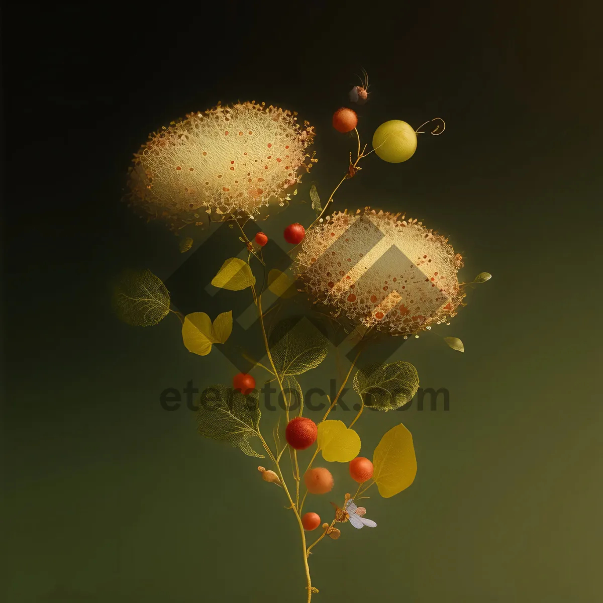 Picture of Winter Celebration: Bright Fruit on Crab Apple Tree