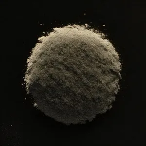 Round flour ball for tennis game equipment.