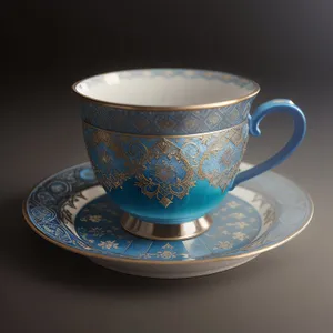 Morning Brew: Porcelain Cup of Aromatic Coffee