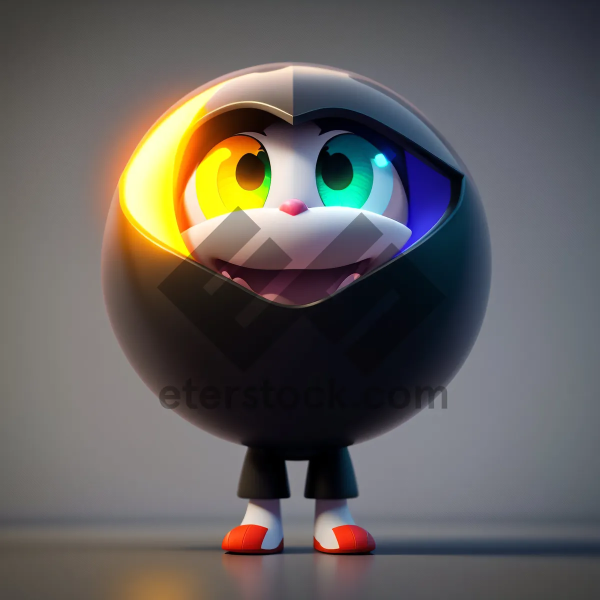 Picture of 3D Cartoon Character Icon Render Ball