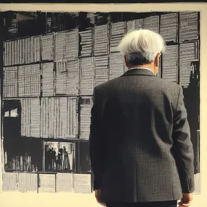 Male Businessman Exiting Prison Cell