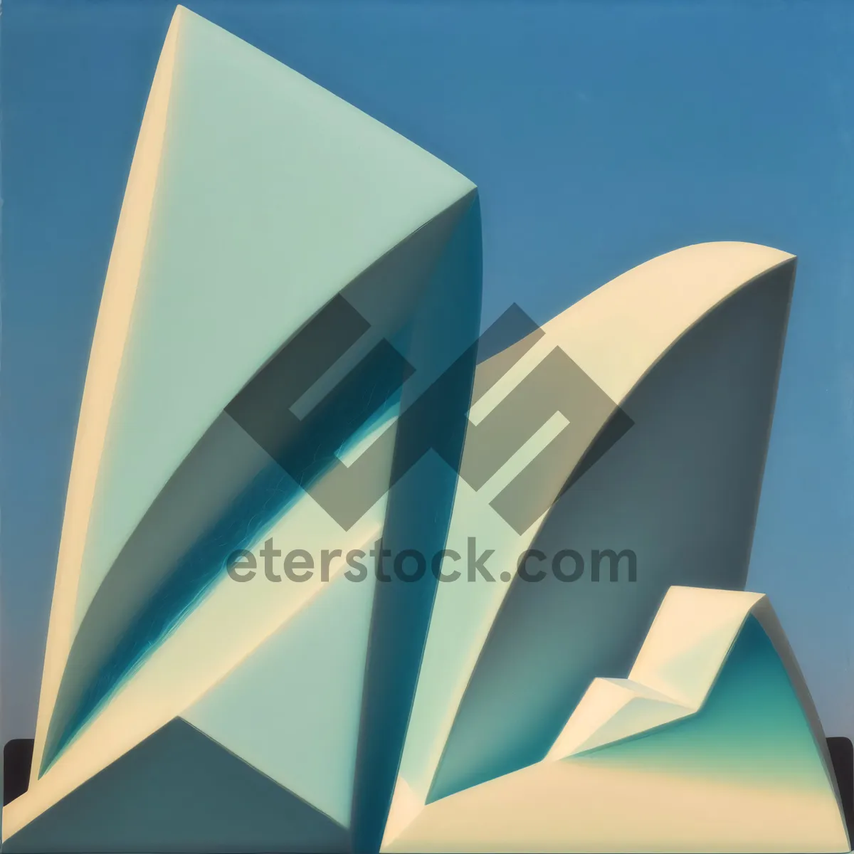 Picture of 3D Symbol Design: Graphic Sign with Space Gradient