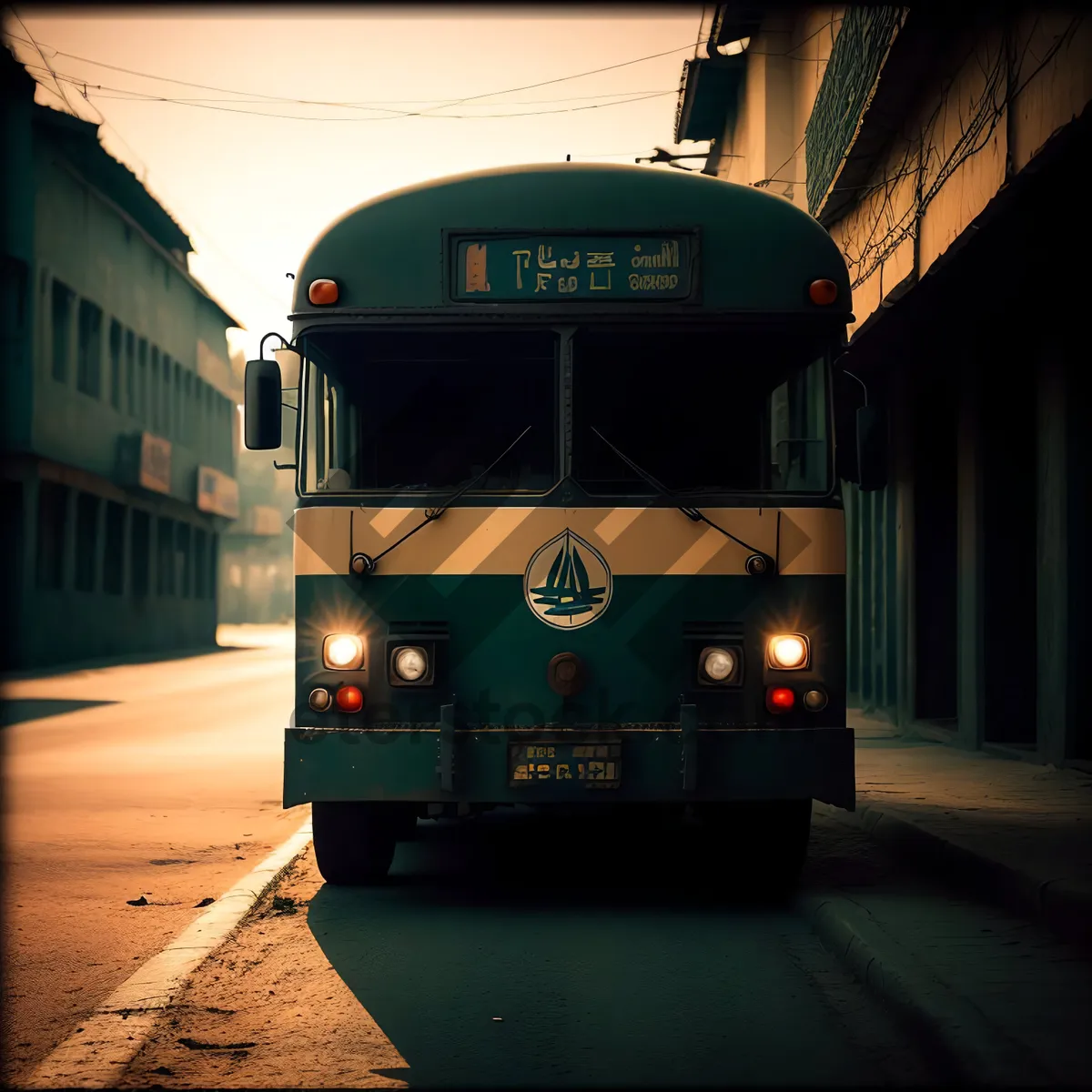 Picture of Urban Trolleybus on City Street