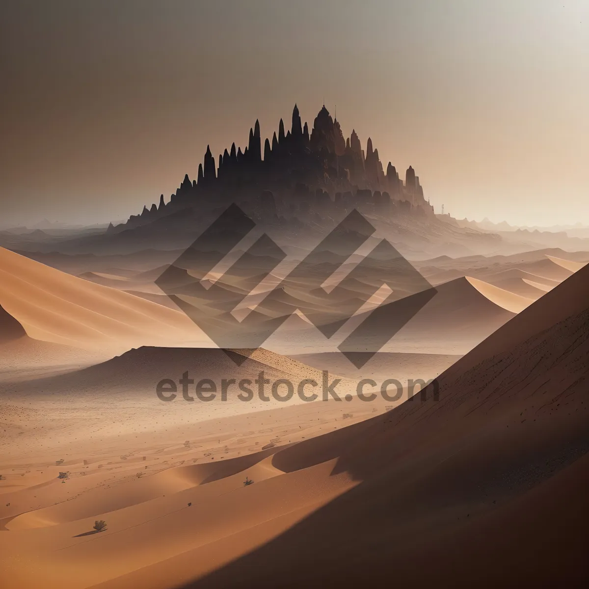 Picture of Scorching Moroccan Desert Sands Under Sunny Sky