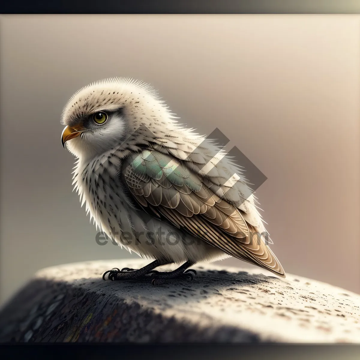 Picture of Beautiful Sparrow perched on branch, close-up