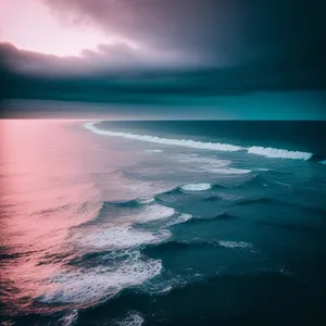 Idyllic Sunset on a Tropical Beach