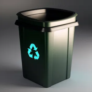 Versatile Garbage Container: Plastic & Metal Bin