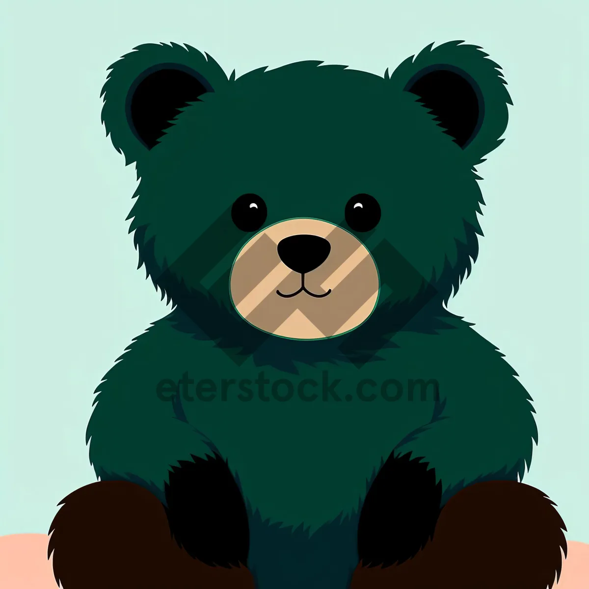 Picture of Fluffy Teddy Bear - Cute and Cuddly Childhood Toy