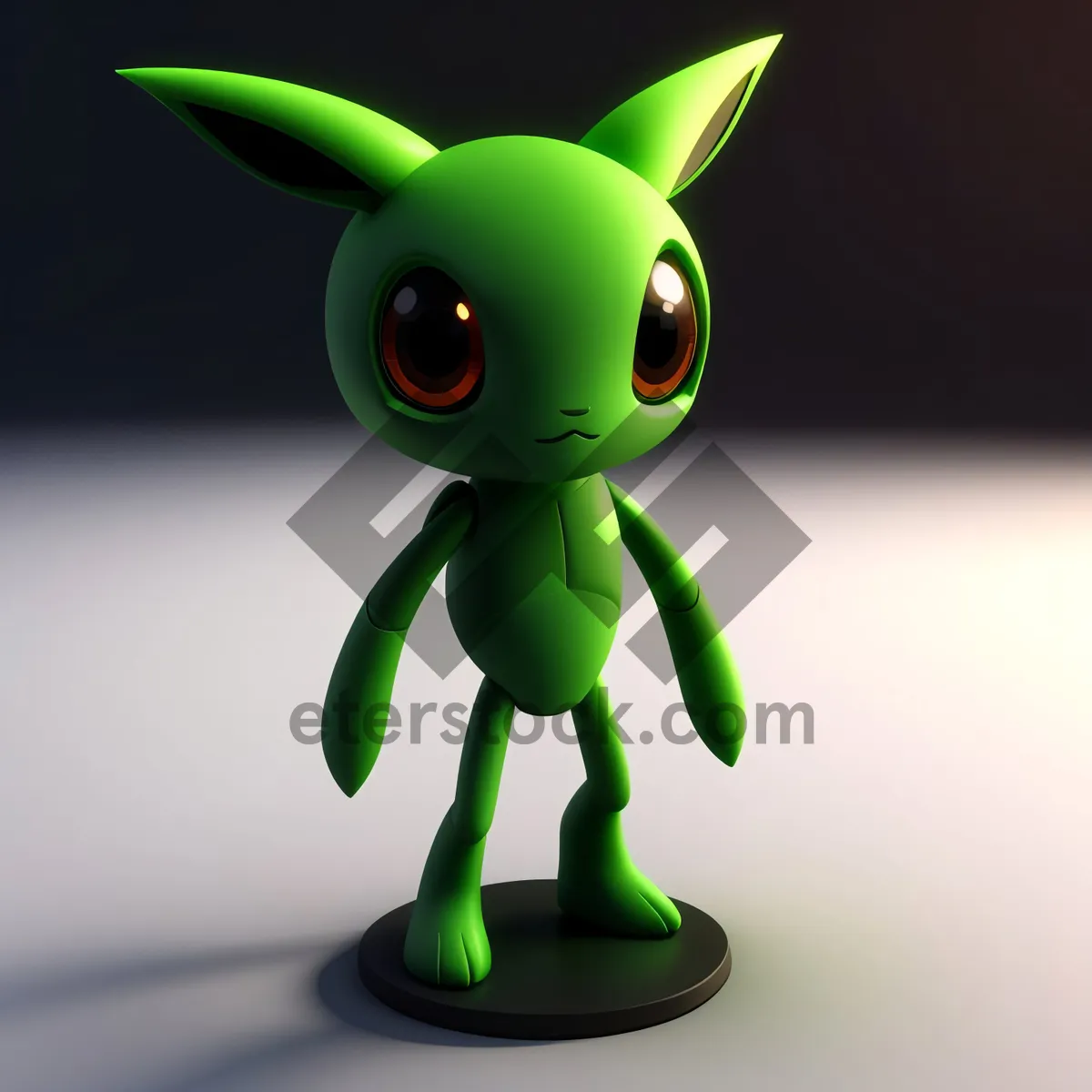 Picture of 3D Cartoon Businessman Puppet Render