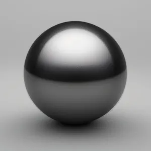 Shiny Glass Button with Reflection