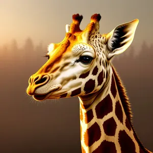 Majestic Giraffe in the African Wilderness