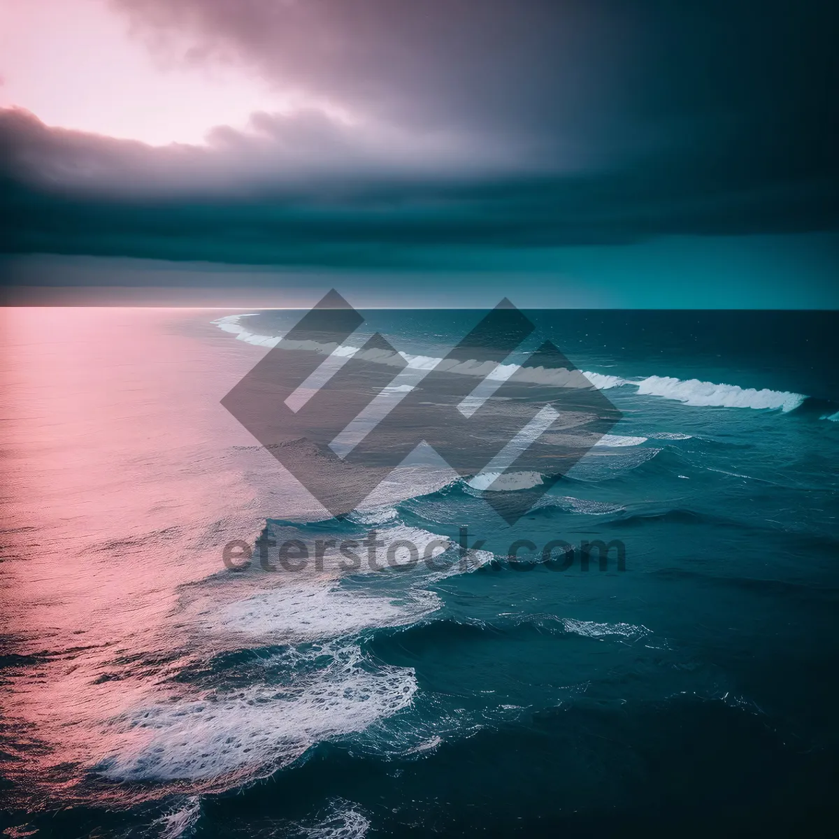 Picture of Idyllic Sunset on a Tropical Beach