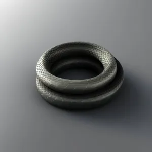 Coiled Black Snake Bracelet Structure