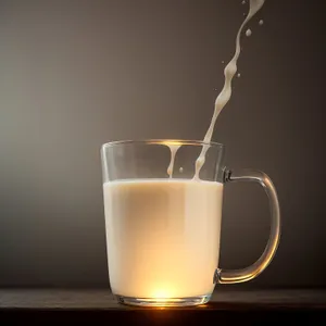 Refreshing Cup of Hot Tea with Frothy Milk